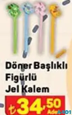 DÖNER BAŞLIKLI FİGÜRLÜ JEL KALEM